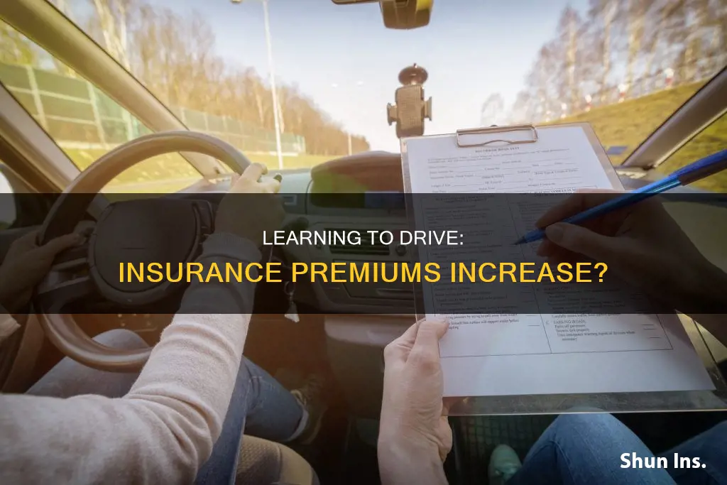 does learning to drive make insurance go up
