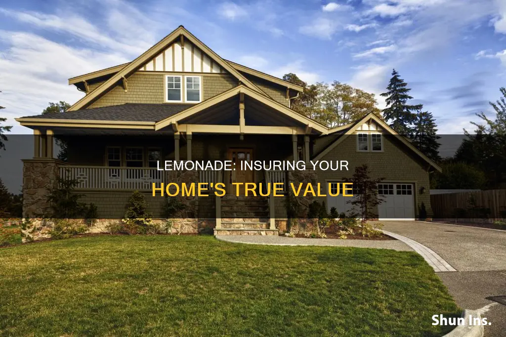 does lemonade insure value of house