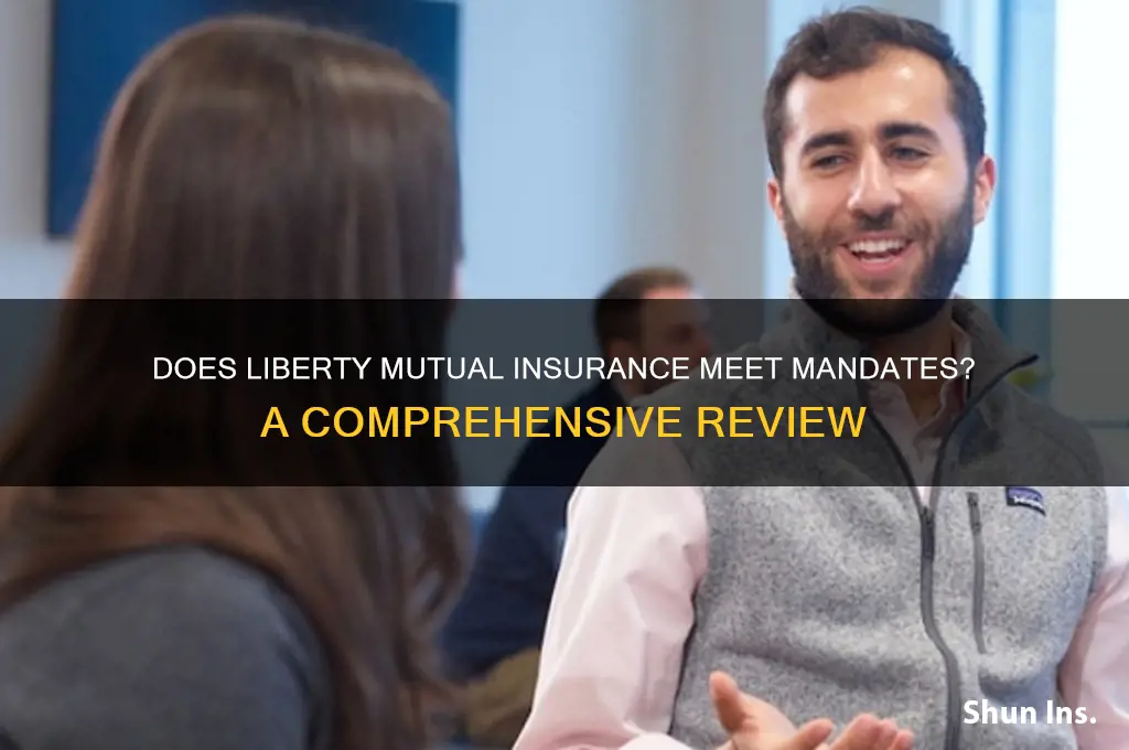 does liberty mutual insurance meet mandates