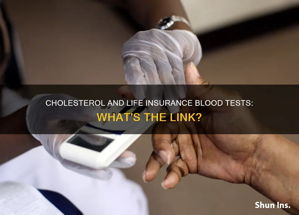 does life insurance blood test check for cholesterol