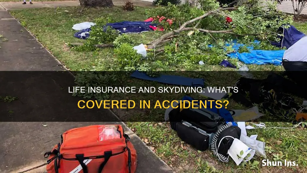 does life insurance cover skydiving accidents