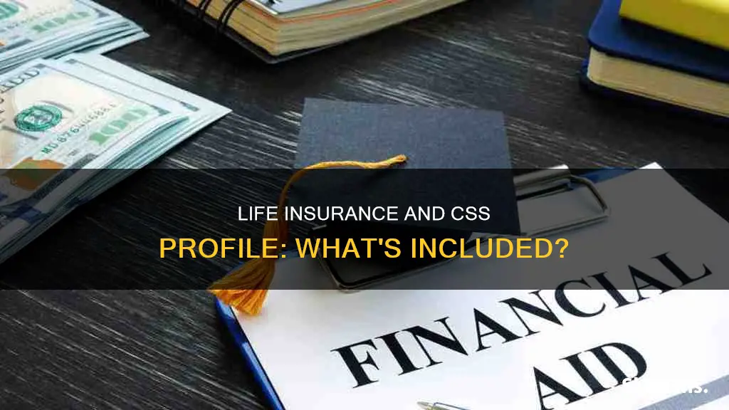 does life insurance include in css profile