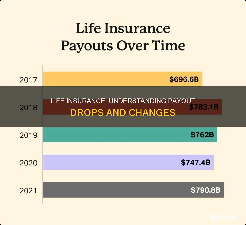 does life insurance payout drop