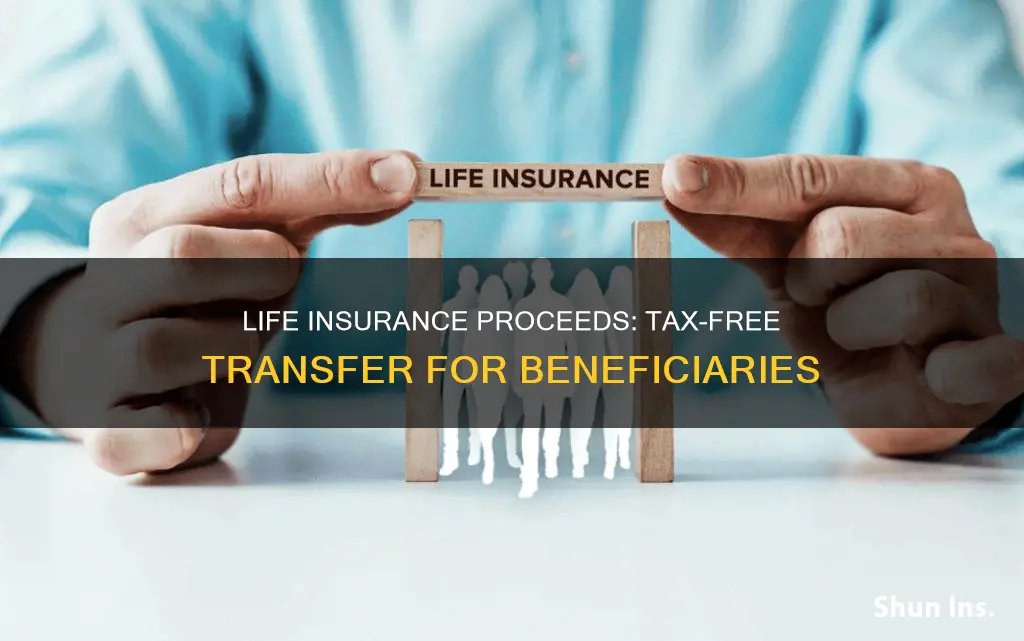 does life insurance proceeds transfer tax free