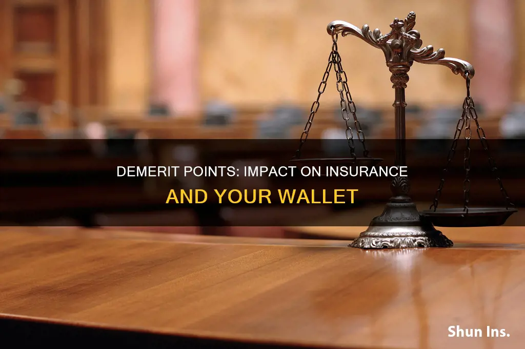 does losing demerit points affect insurance