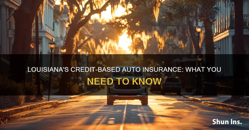 does louisiana use credit based auto insurance