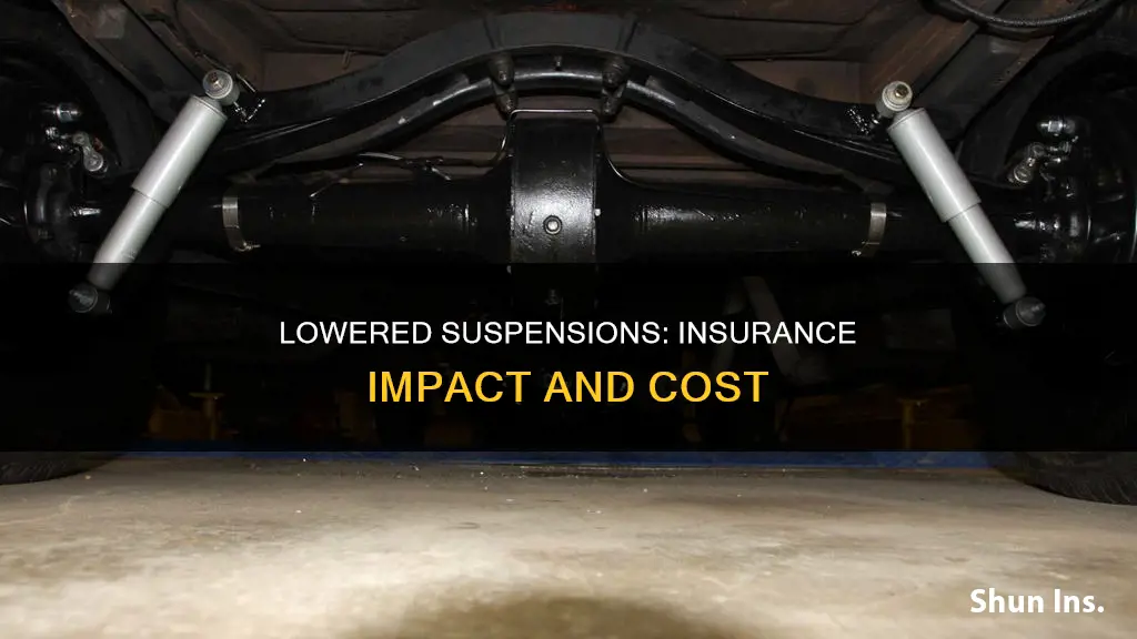 does lowered suspension affect insurance
