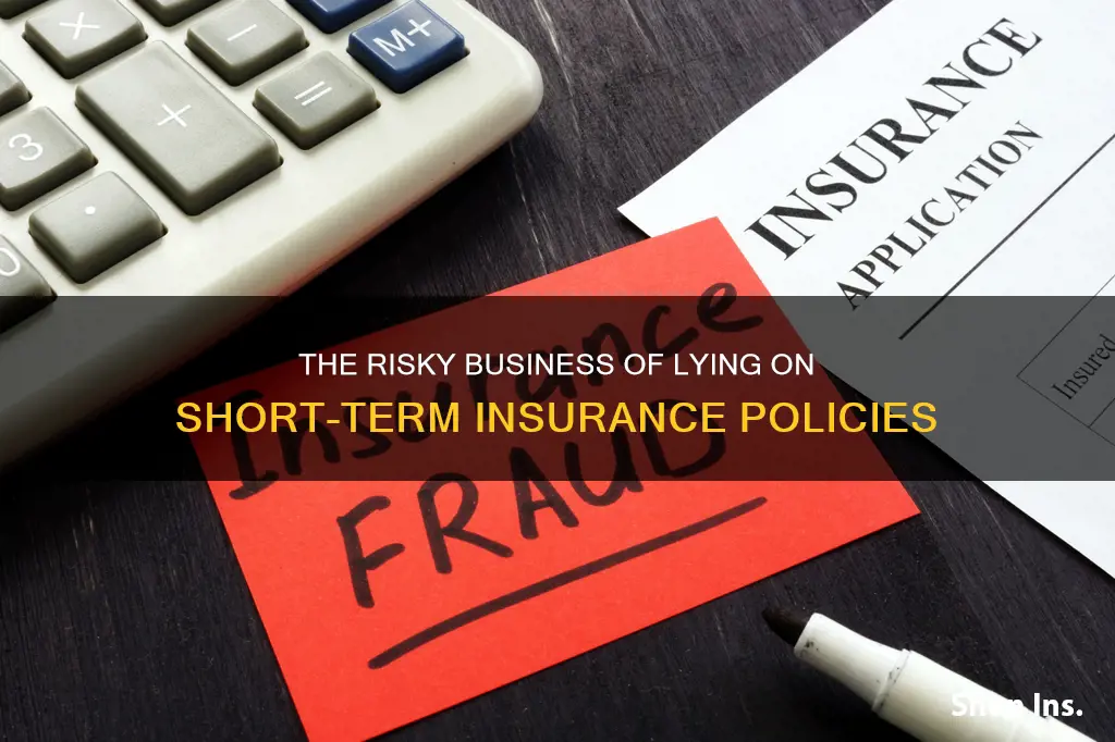 does lying on short term insurance