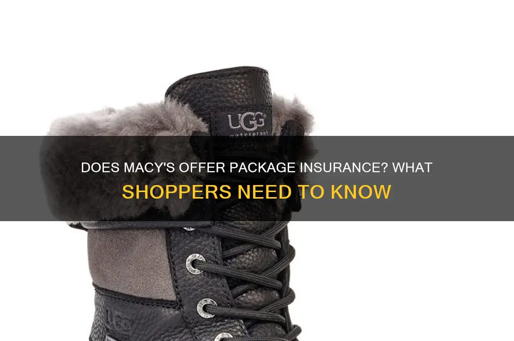 does macys have insurance for packages