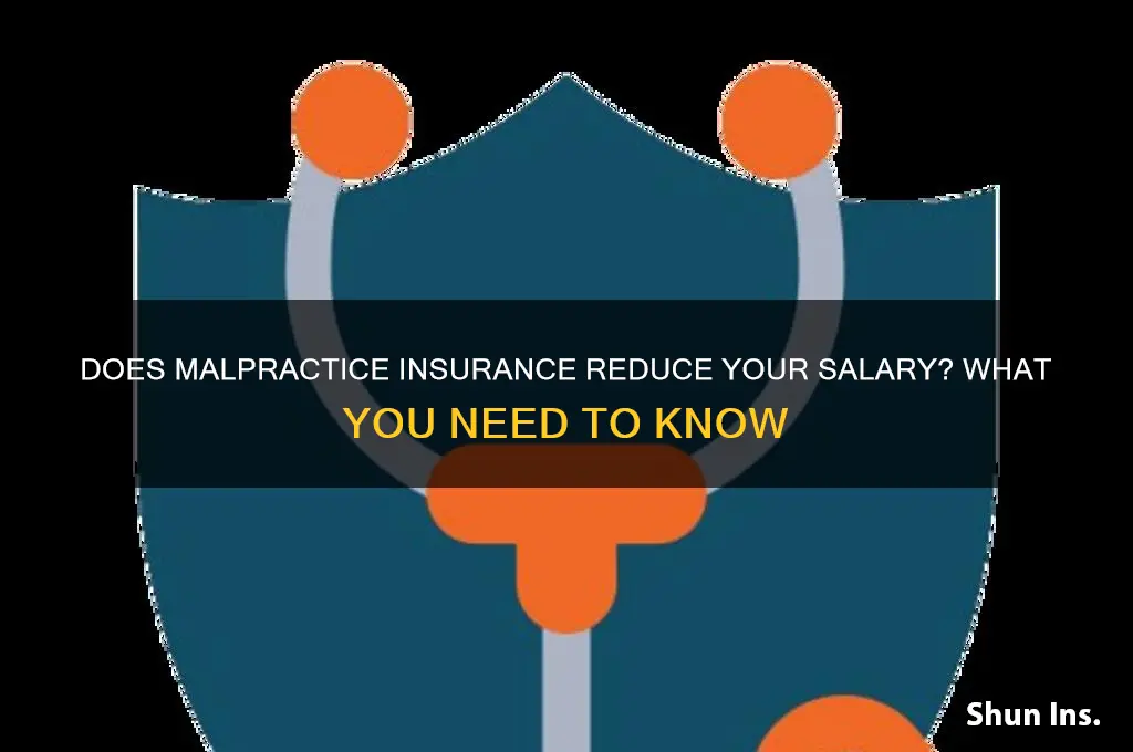 does malpractice insurance come out of salary
