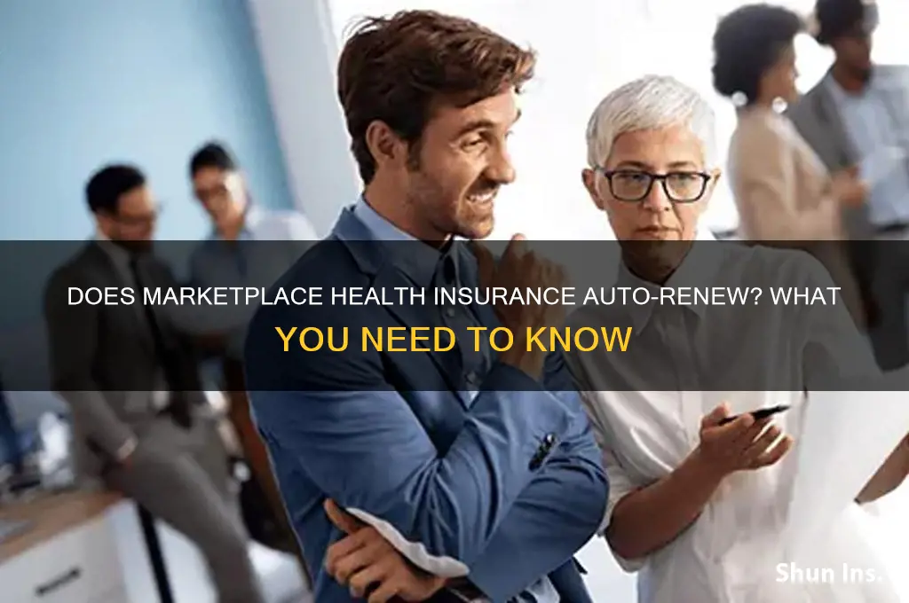 does marketplace health insurance automatically renew