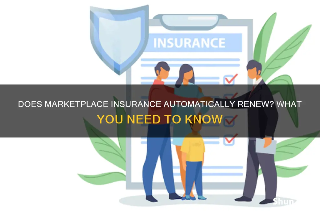 does marketplace insurance automatically renew