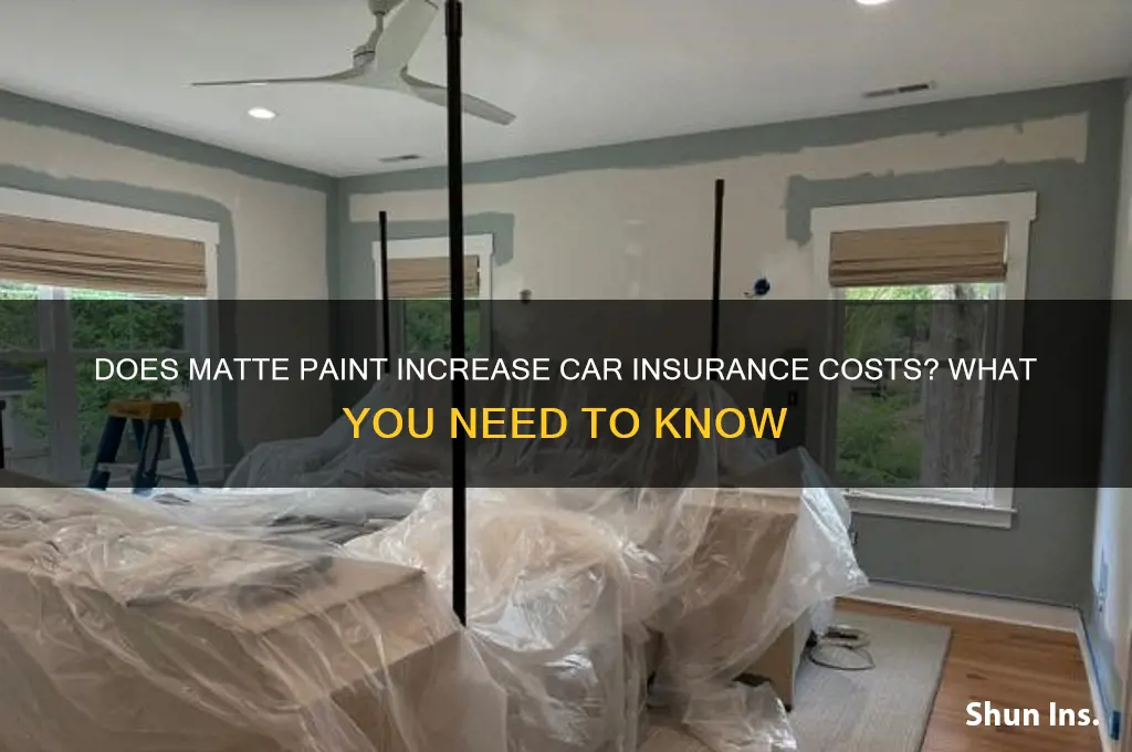 does matte paint raise insurance