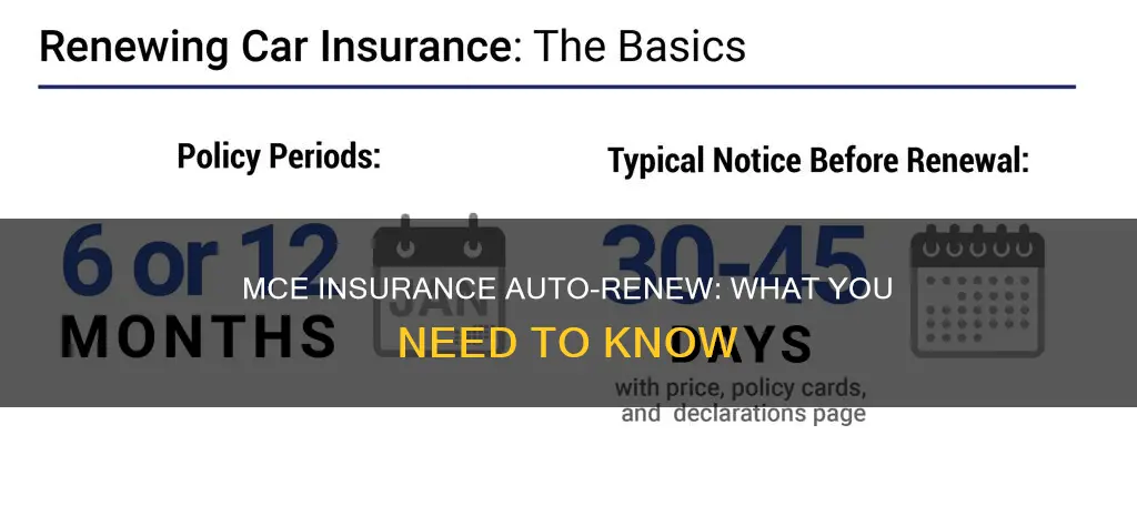 does mce insurance auto renew