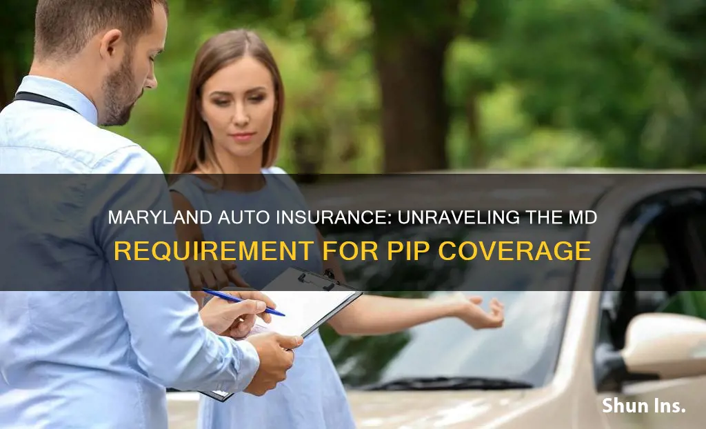 does md require pip coverage on auto insurence