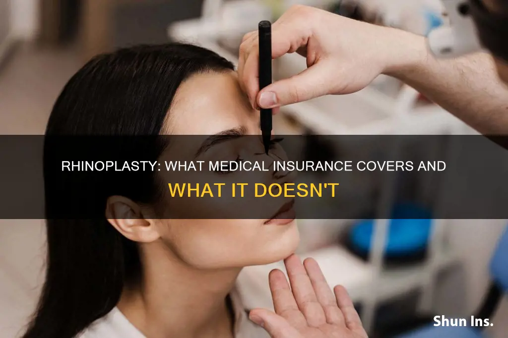 does medical insurance cover rhinoplasty