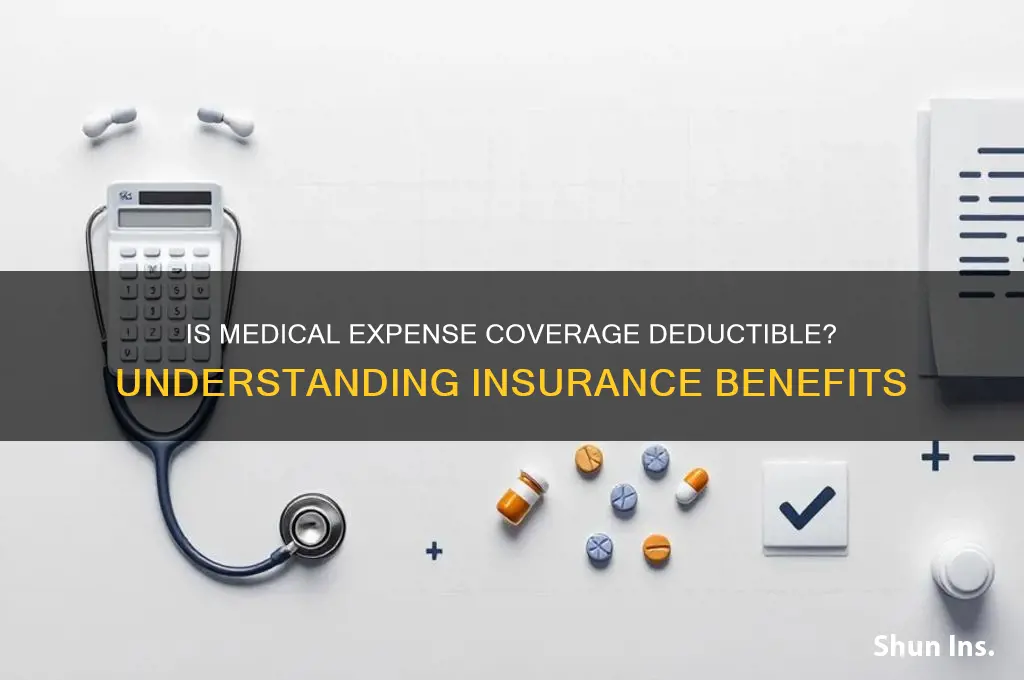 does medicine count as dedectuble insurance