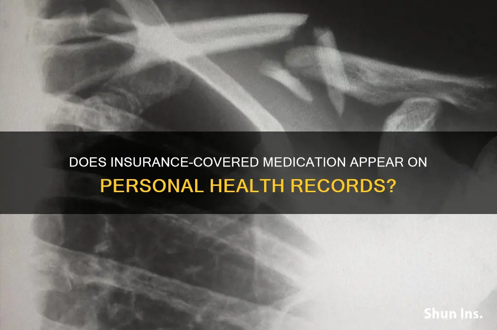 does medicine purchased through insurance show up on records