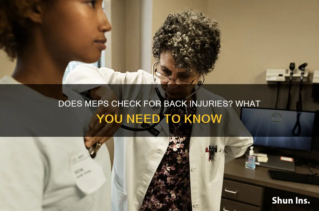 does meps look for back insures