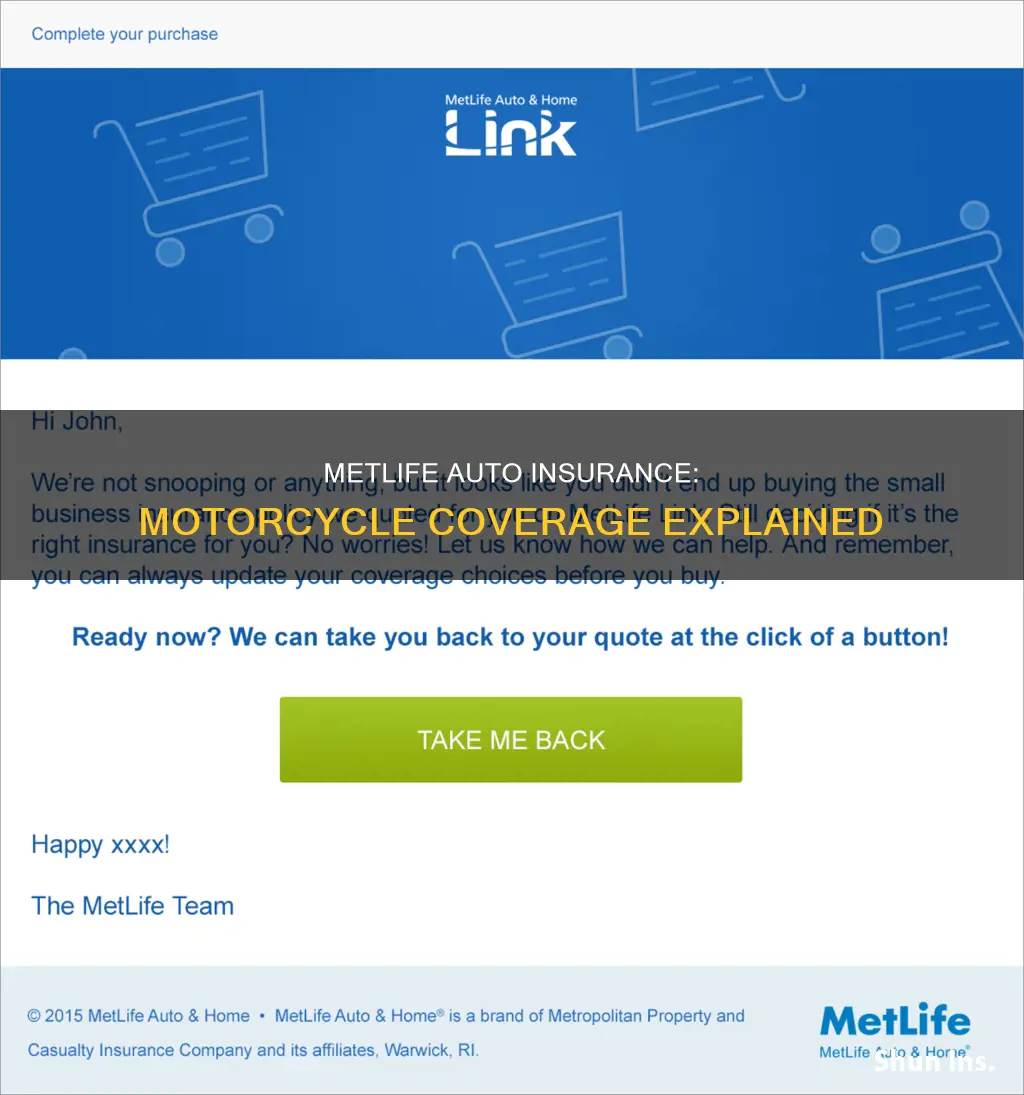 does metlife auto insurance cover motorcycles