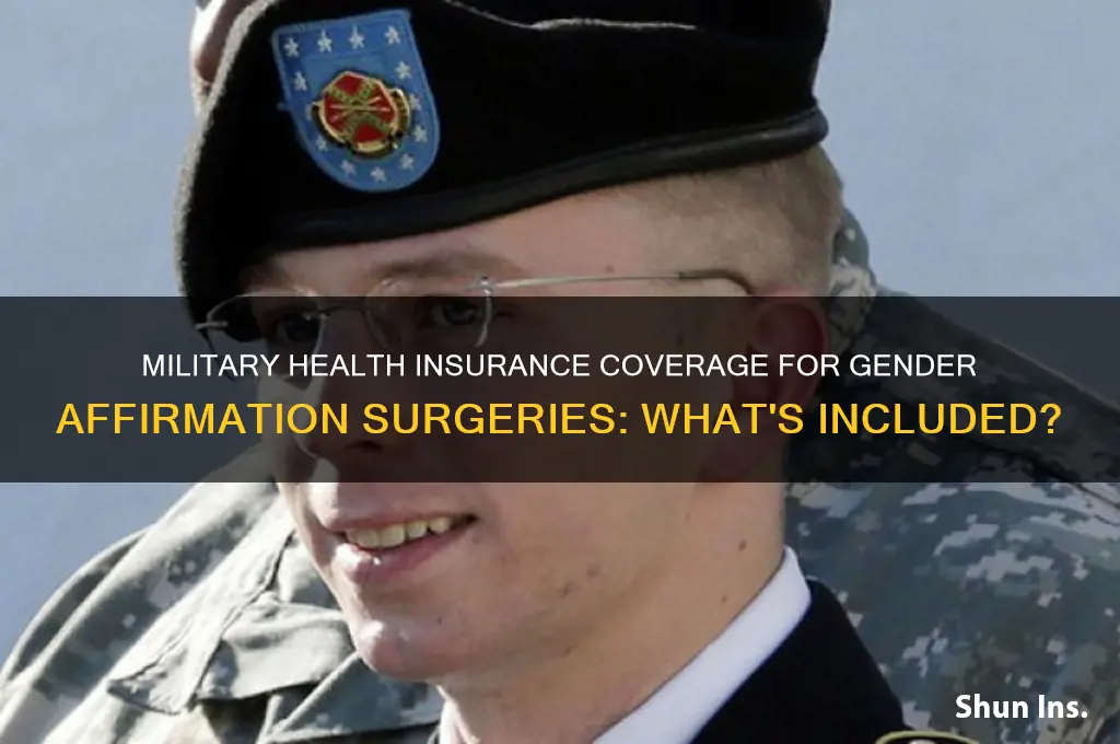 does military health insurance cover sex change surgery