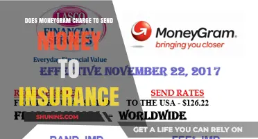 MoneyGram Charges for Sending Money to Insurance Companies