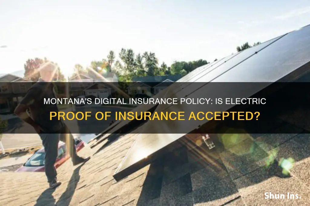 does montana allow electric proof of insurance