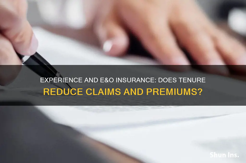 does more experience help with e&o insurance