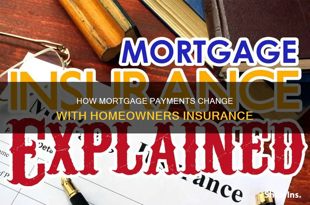 does mortgage change when homeowners insurance