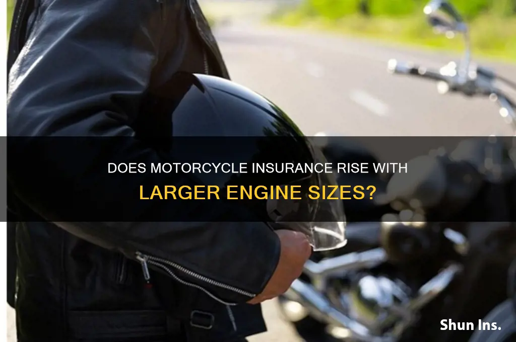 does motorcycle insurance increase with engine size