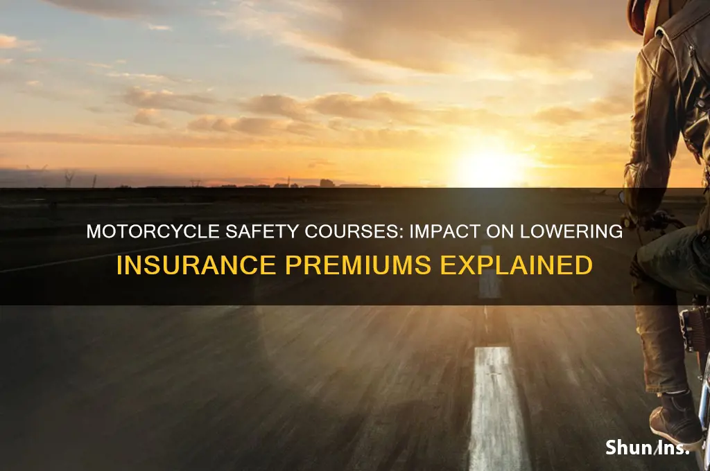 does motorcycle safety course lower insurance