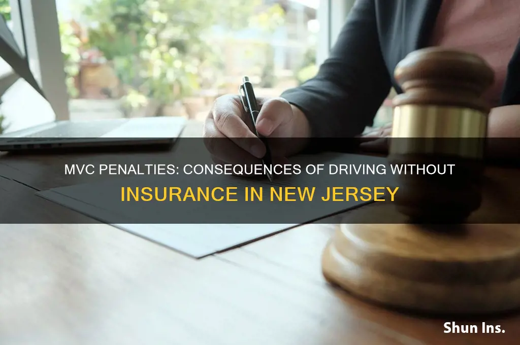 does mvc give a fine for not having insurance