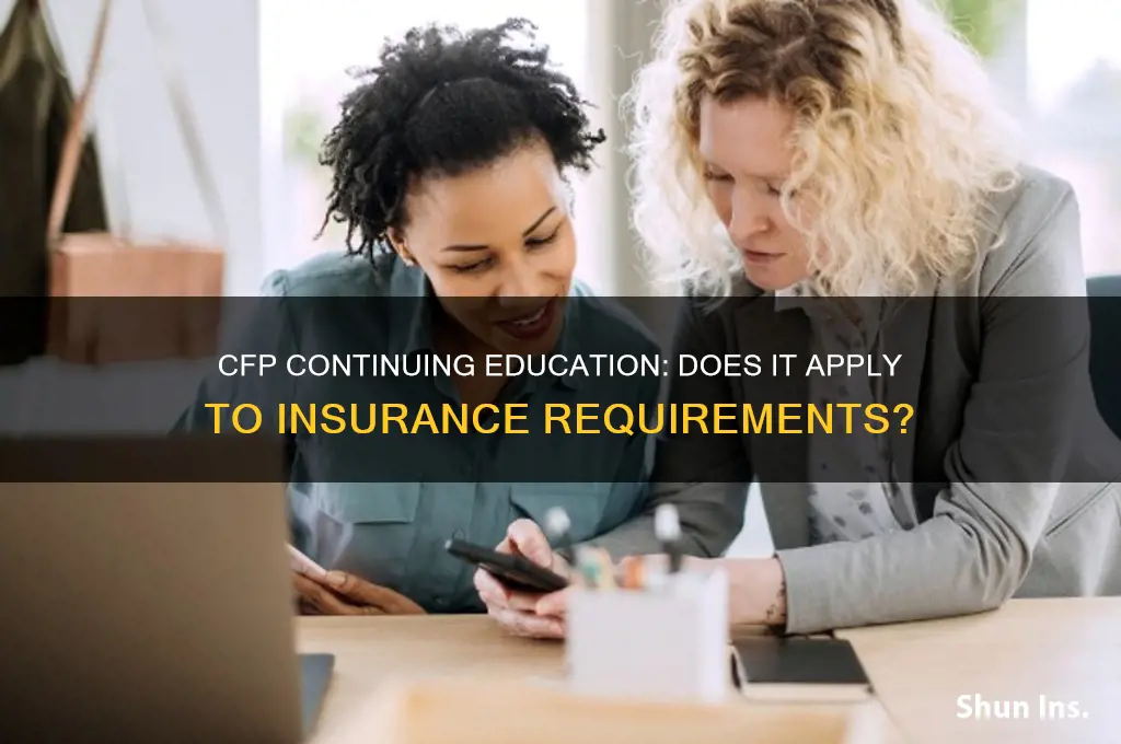 does my cfp continuing education count for insurance