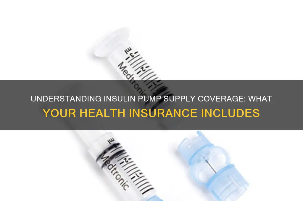 does my health insurance cover insulin pump supplies