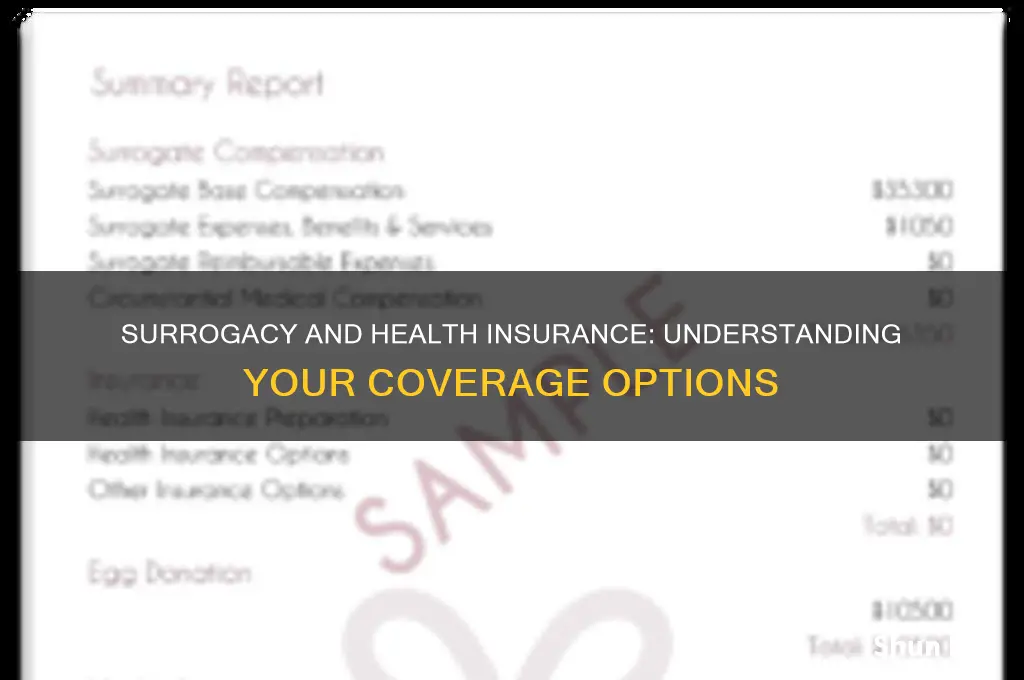 does my health insurance cover surrogacy