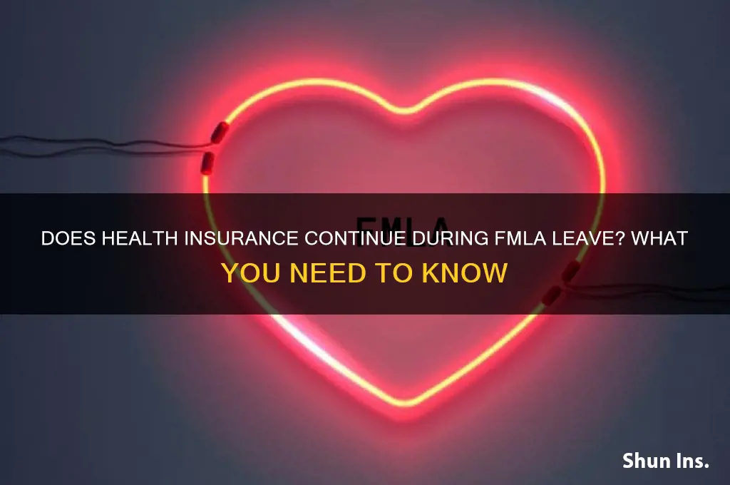 does my health insurance stay active on fmla