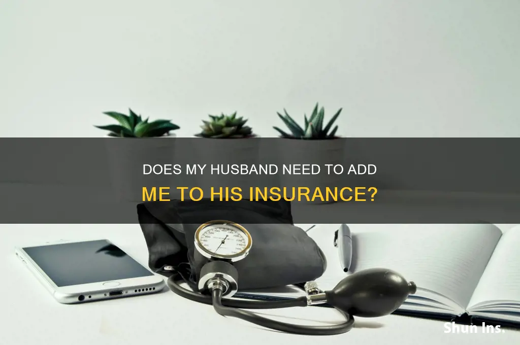 does my husband have to put me on his insurance