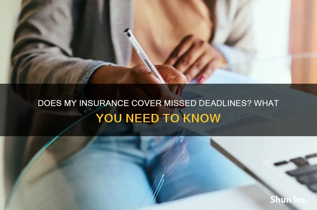 does my insurance for a deadline