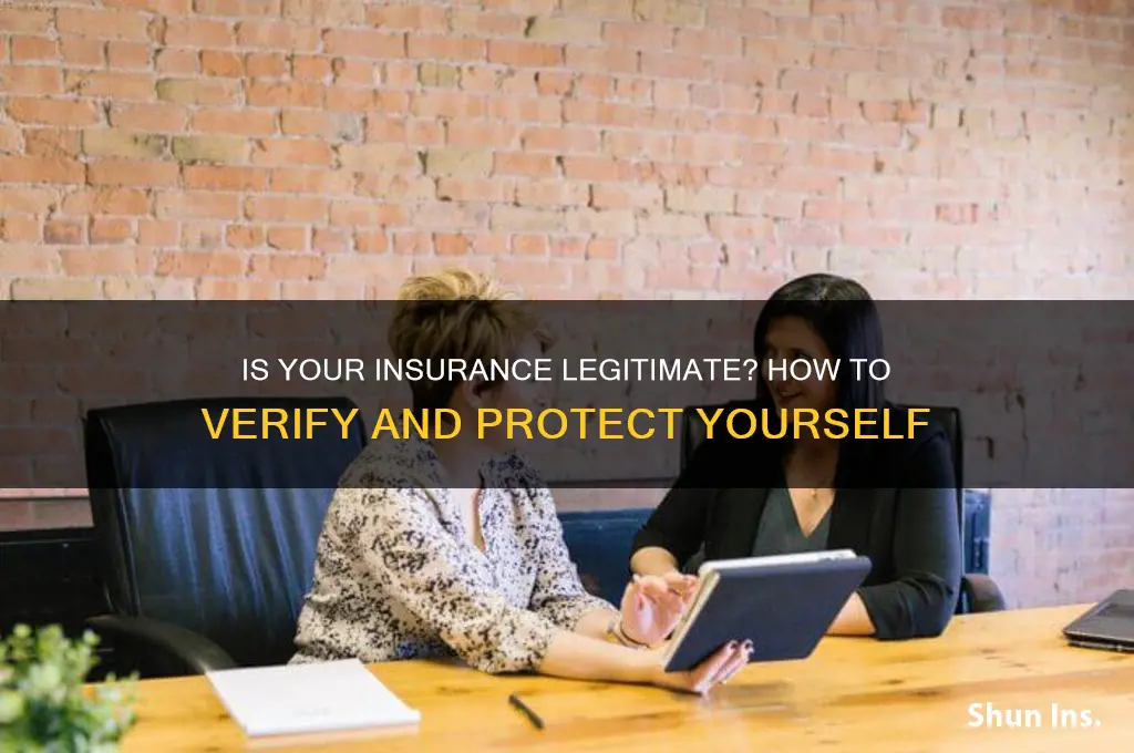 does my insurance is legitime