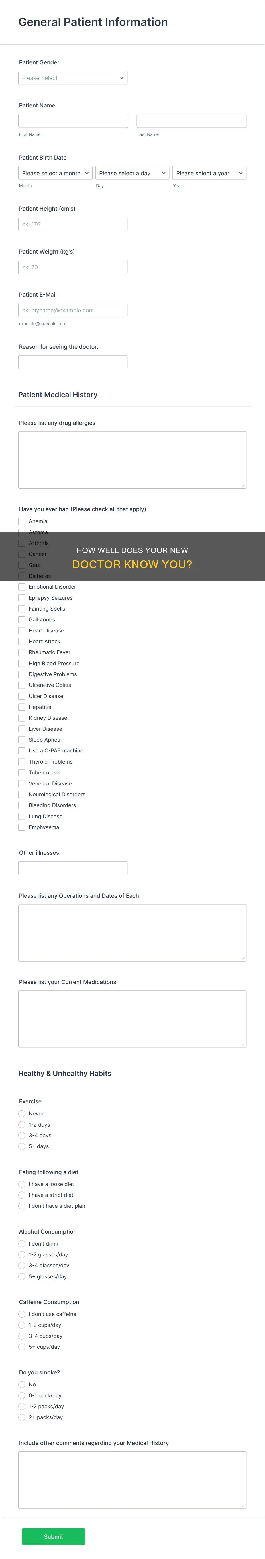 does my new doctor know my history from older insurance