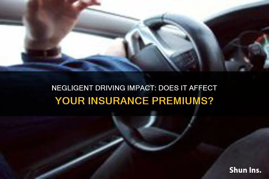 does negligent driving show up on insurance