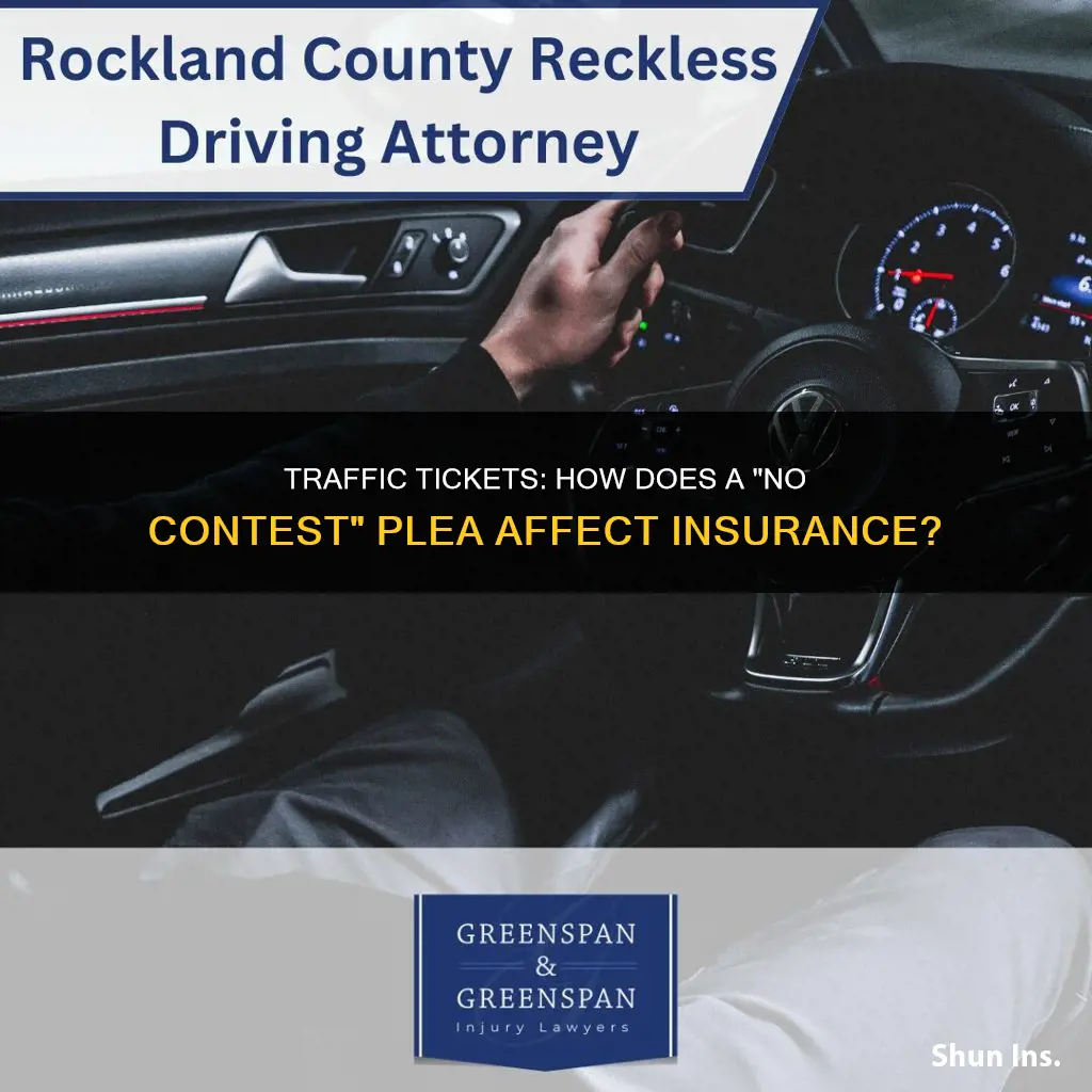 does no contest adjudication withheld traffic ticket affect your insurance