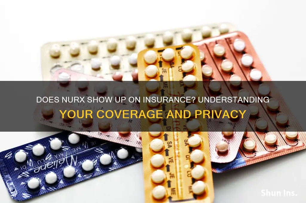 does nurx show up on your insurance