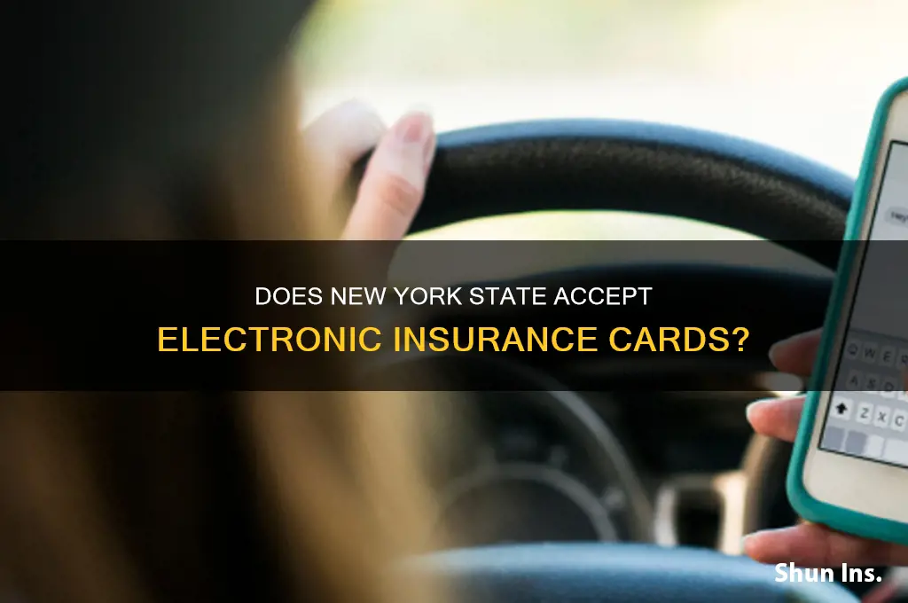 does nys except electronic insurance