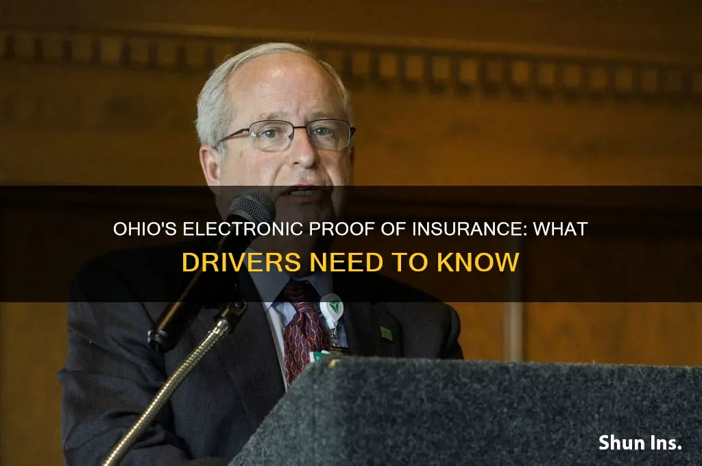 does ohio allow electronic proof of insurance