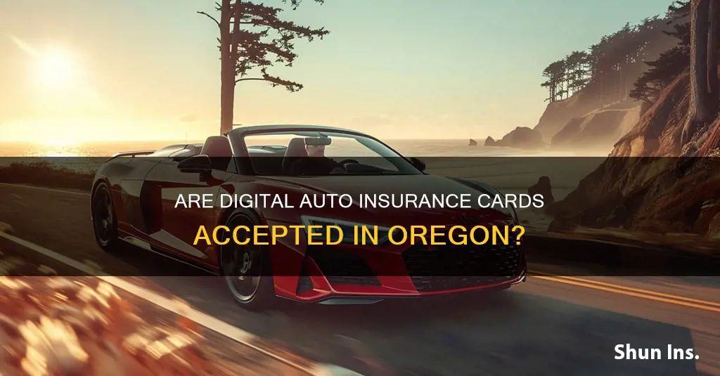 does oregon accept paperless auto insurance id cards