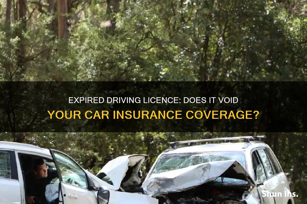 does out of date driving licence invalidate insurance