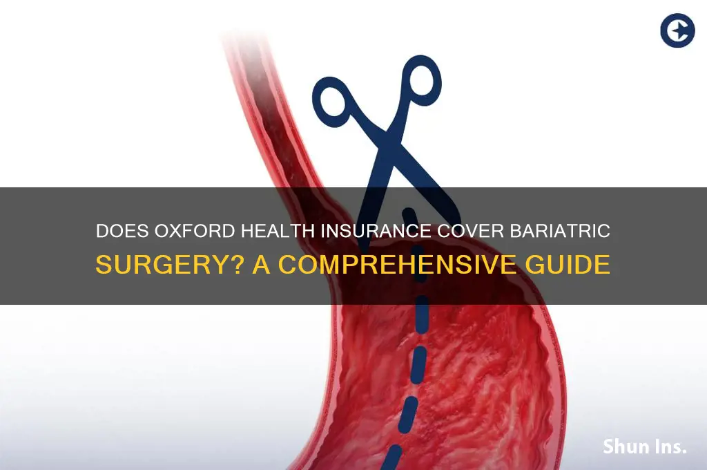 does oxford health insurance cover bariatric surgery