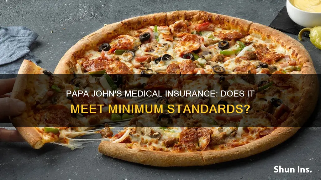 does papa johns medical insurance meet minimun