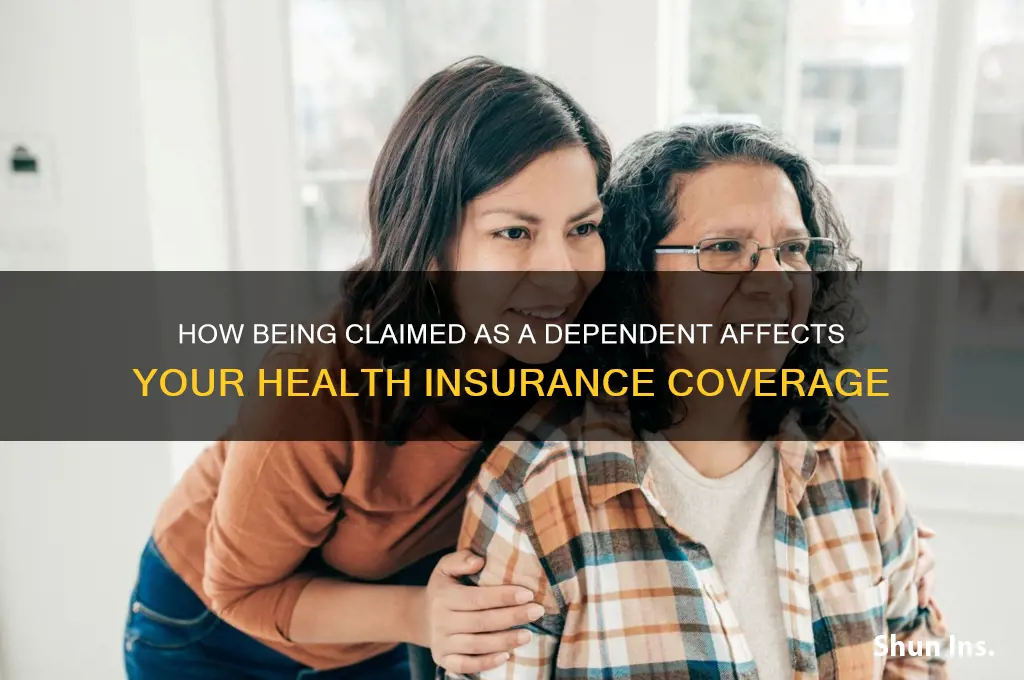 does parent clainibng me as dependent change my health insurance